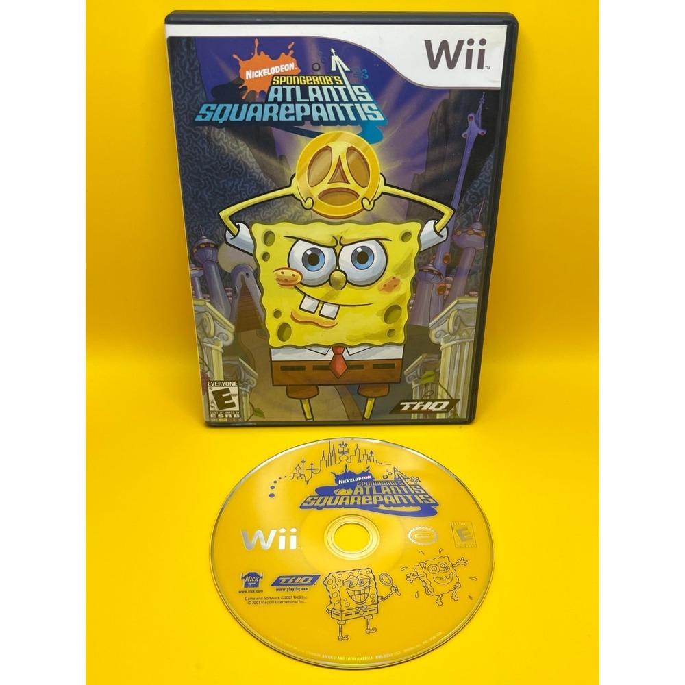 Nintendo Wii SpongeBob's Atlantis Squarepantis Video Game - No Manual